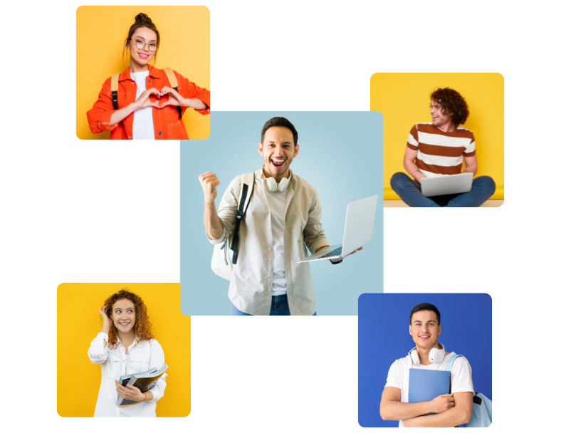 Illustration étudiant école de commerce
