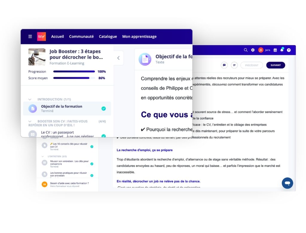 Plateforme E-Learning Ed'Up